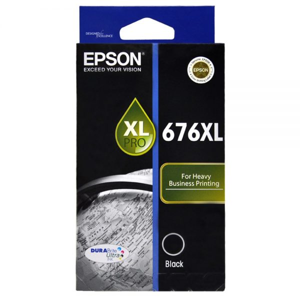 Genuine Epson 676XL Black Ink Cartridge