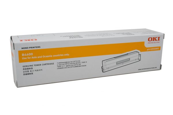 Genuine OKI Page B4600 Toner Cartridge High Yield